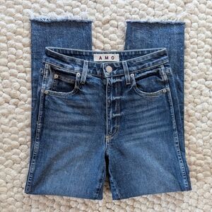 AMO Chloe Raw Hem Jeans